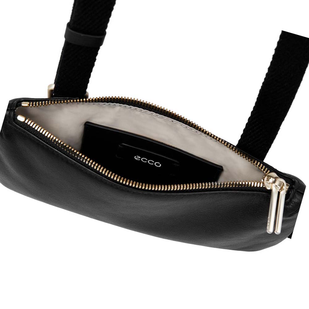 Women's Ecco Pillow Waist Shoulder Bags Black | USA 381CTV